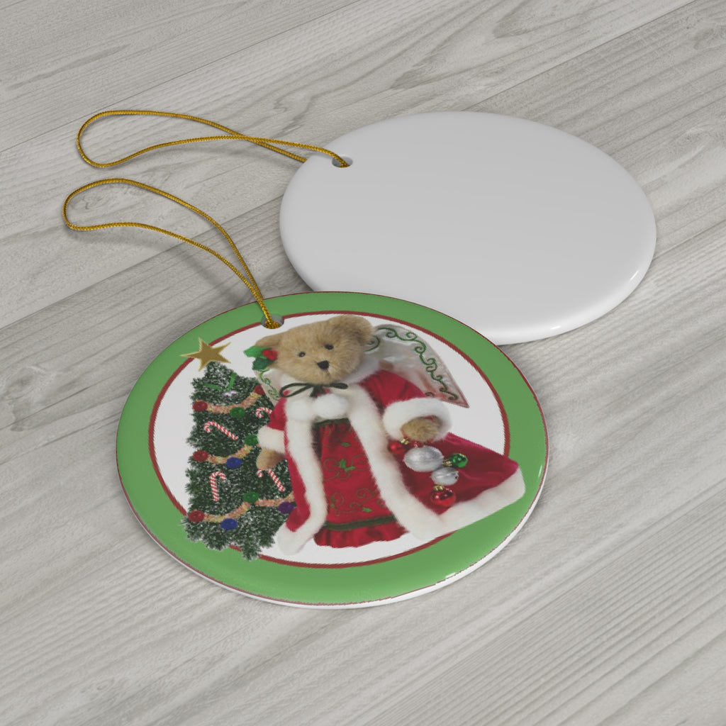 Bear Ceramic Disc Ornament        Item #3418108