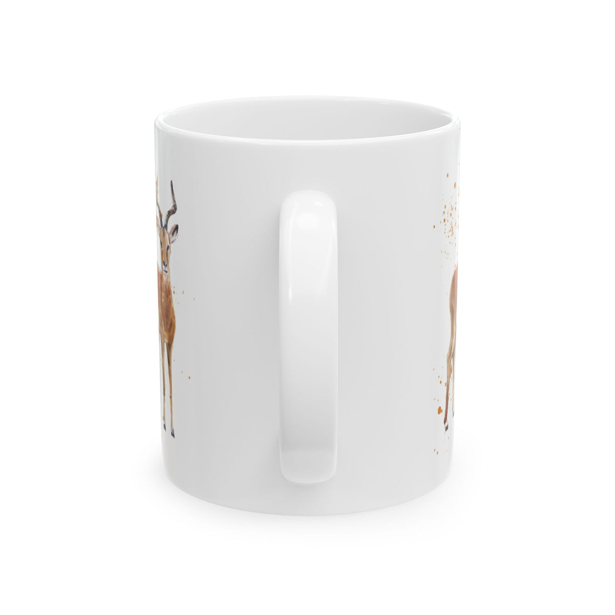 Watercolor Antelope Ceramic Mug — Wildlife Coffee Cup 11oz    Item #484304