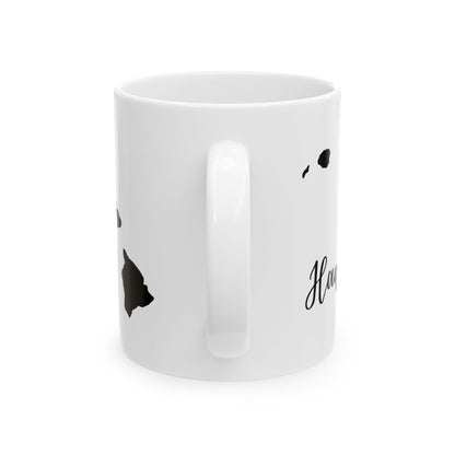 Hawaii State Silhouette Ceramic Mug – 11oz    Item #17861