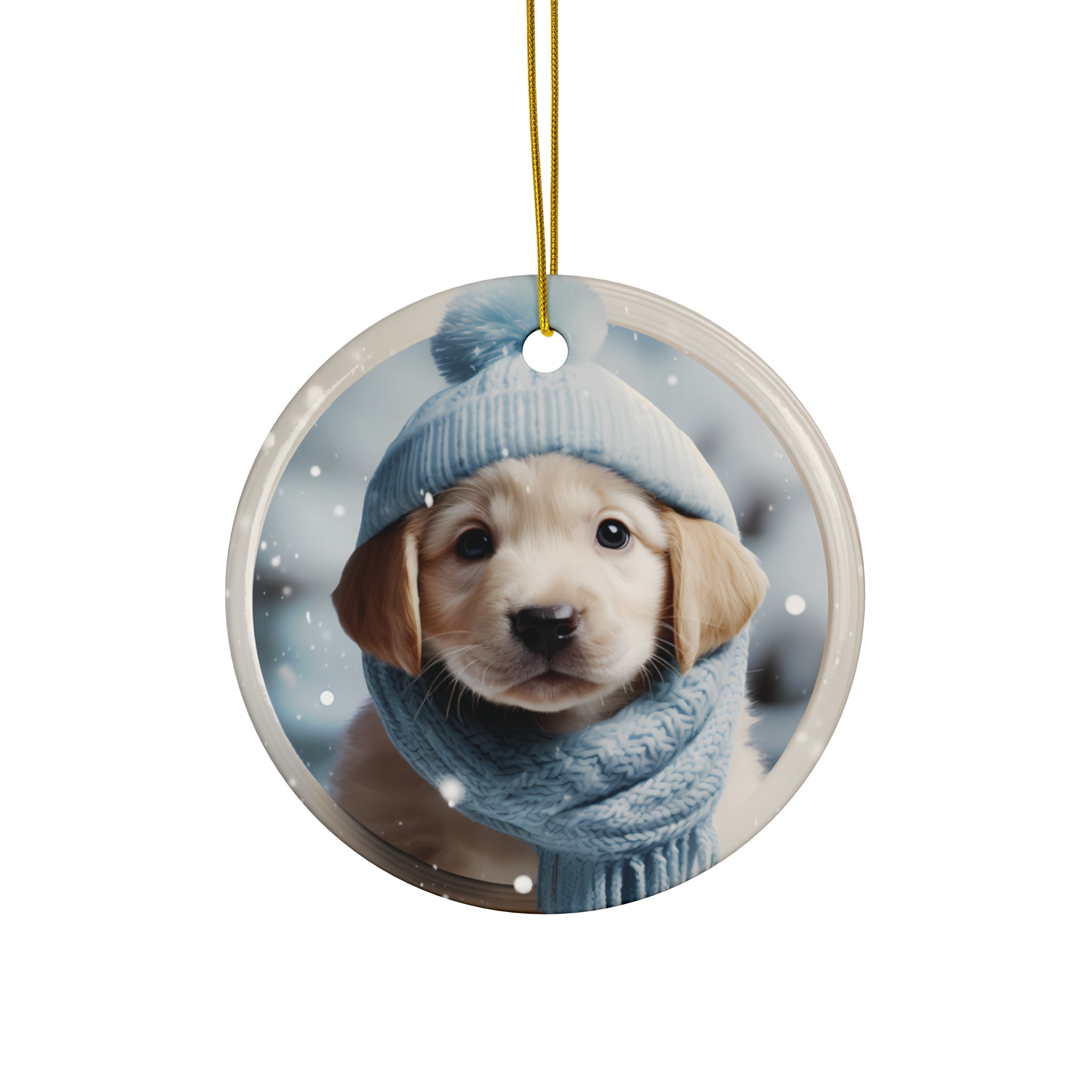 Dog Ceramic Disc Ornament        Item #1270565