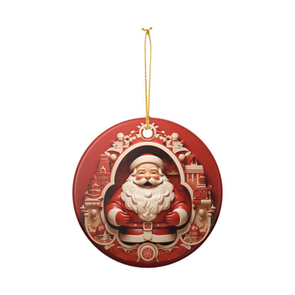 Santa Claus Christmas Ceramic Ornament   Item #635403