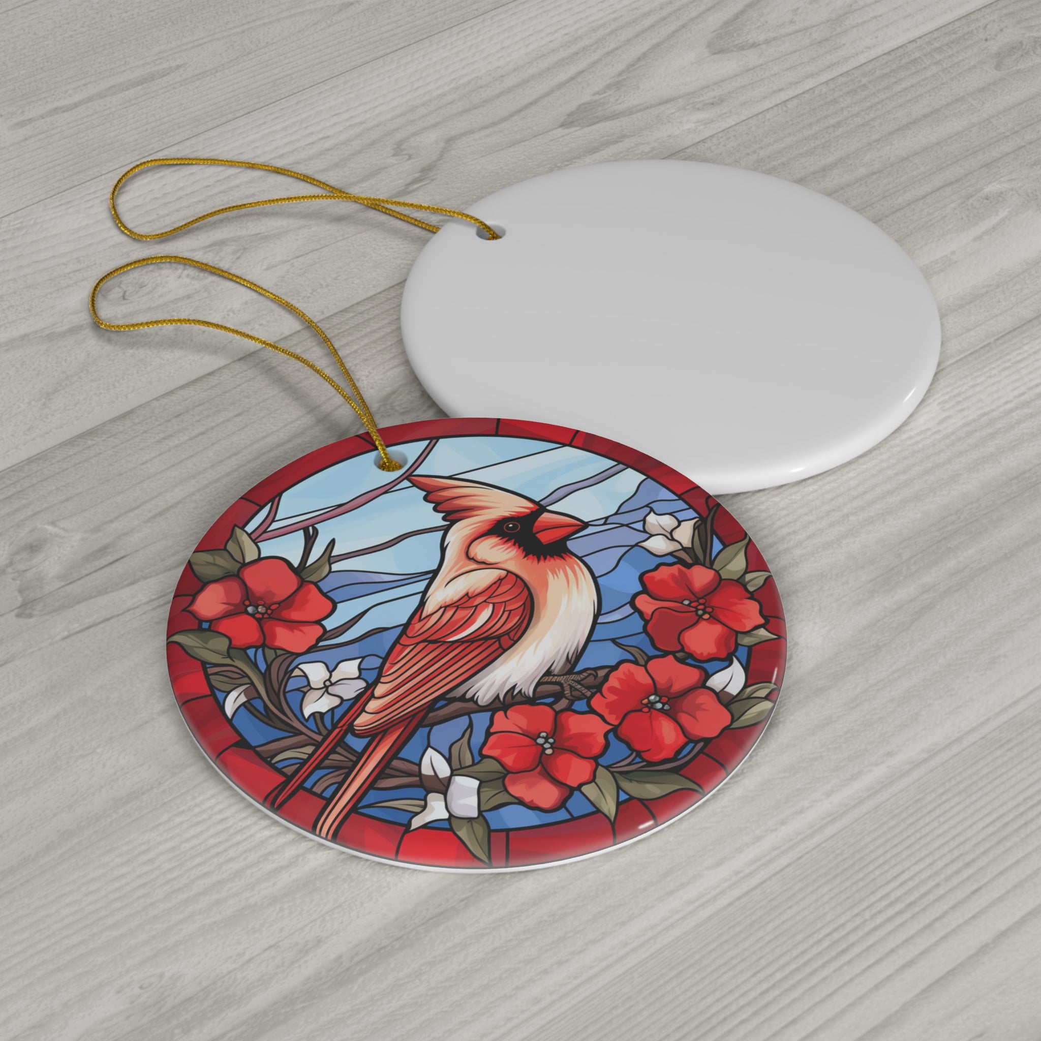 Christmas Cardinal Ceramic Ornament      Item #3747894 - Buckshot's Bargain Barn