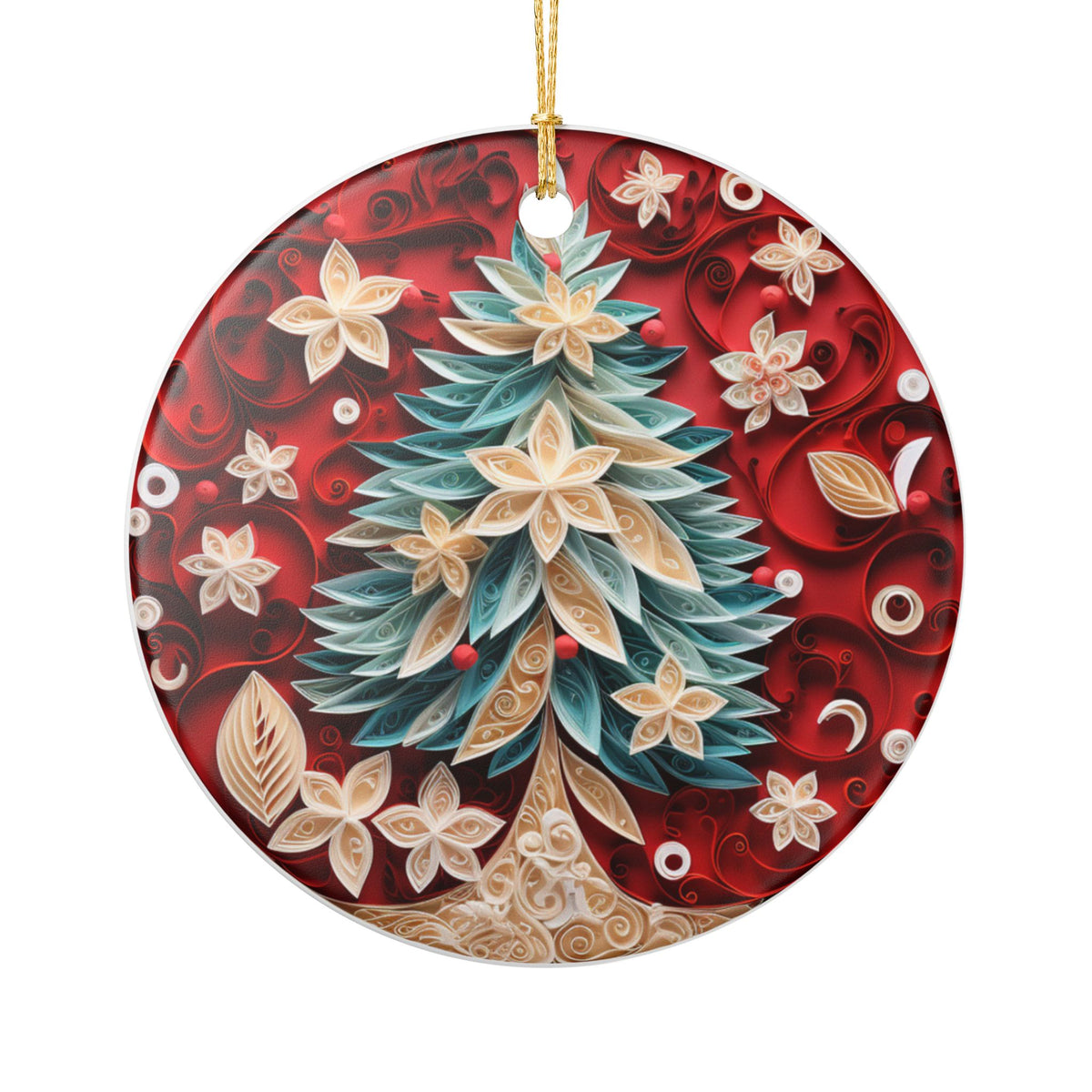 Christmas Tree Ceramic Ornament    Item #402989
