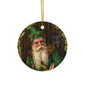 Santa Ceramic Disc Ornament        Item #9858835