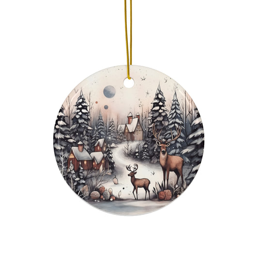 Deer Ceramic Ornament     Item #6366015