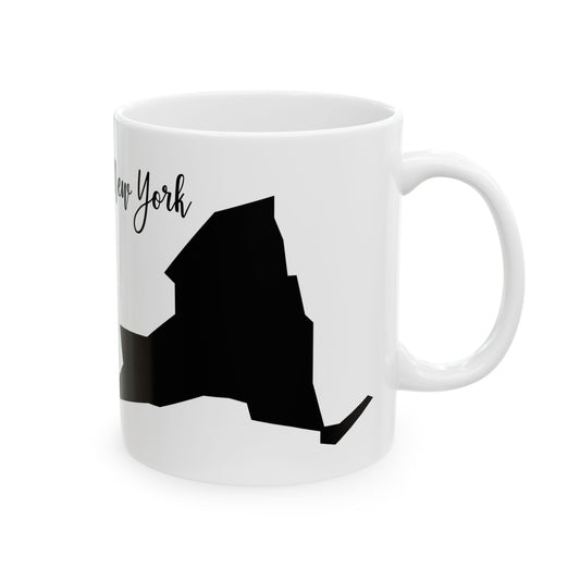 New York State Silhouette Ceramic Mug – 11oz    Item #925804