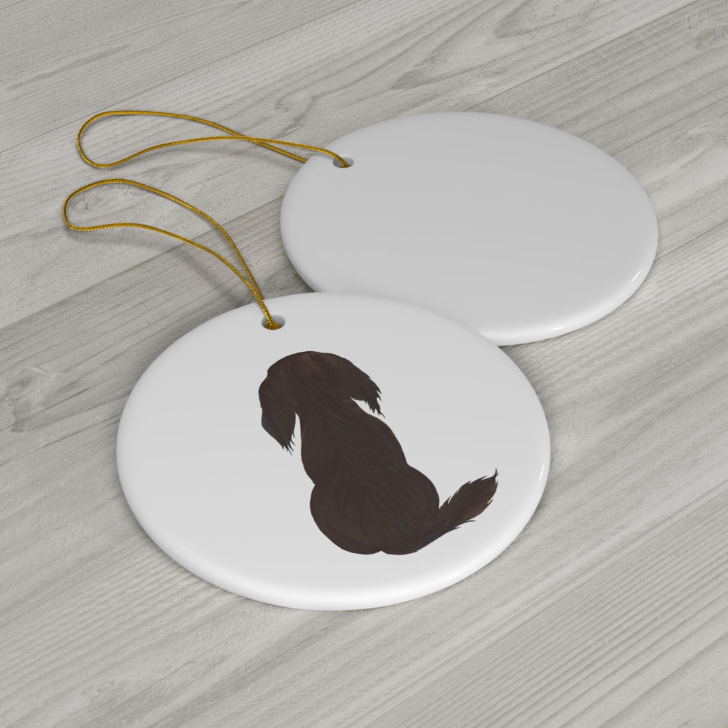 Dog Ceramic Disc Ornament           Item #8015168
