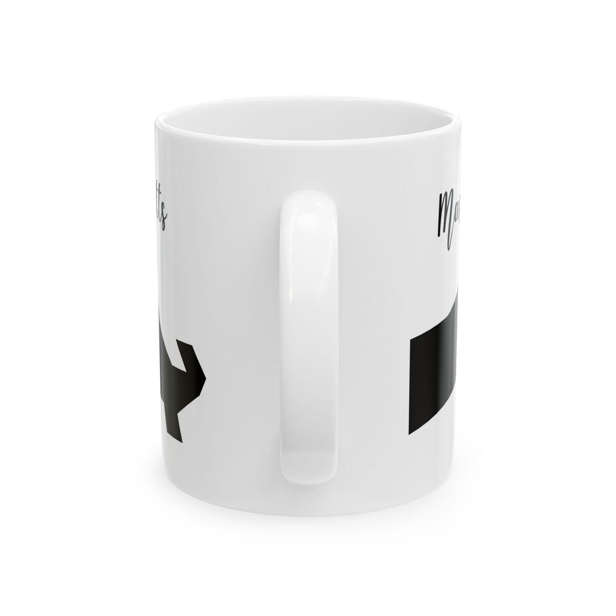 Massachusetts State Silhouette Ceramic Mug – 11oz    Item #589094