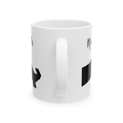Massachusetts State Silhouette Ceramic Mug – 11oz    Item #589094