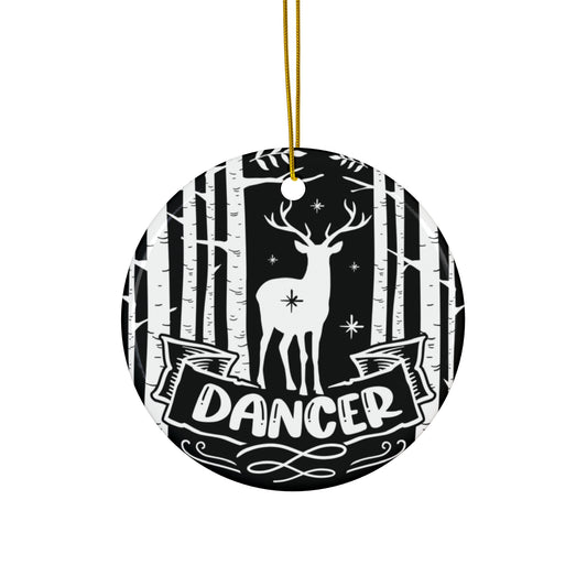 Dancer Ceramic Disc Ornament         Item #3531598