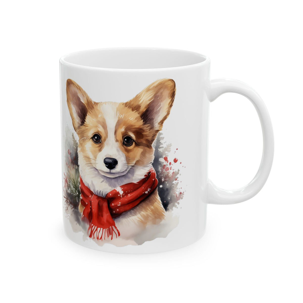 Christmas Corgi Ceramic Mug 11oz   Item #95794