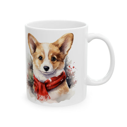 Christmas Corgi Ceramic Mug 11oz   Item #95794