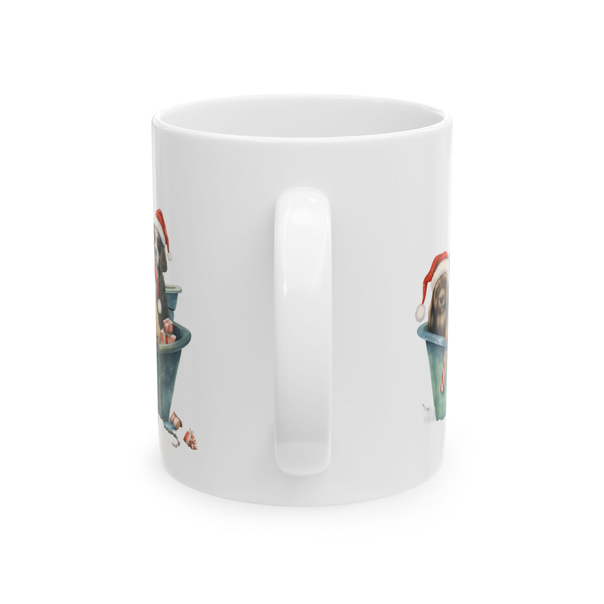 Christmas Dogs in Buckets Ceramic Mug 11oz  Item #378055
