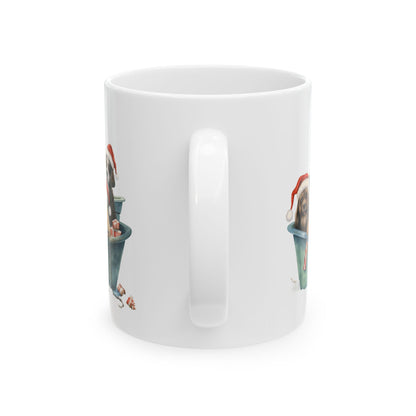 Christmas Dogs in Buckets Ceramic Mug 11oz  Item #378055