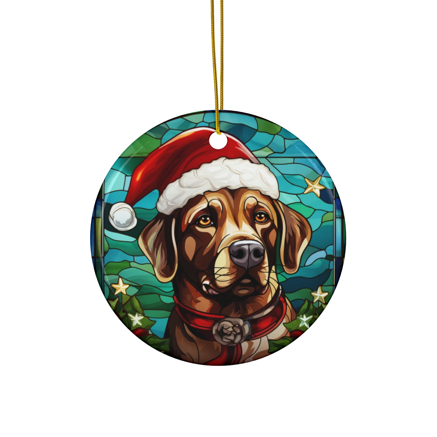 Ceramic Ornament - Christmas Dog     Item #7634207