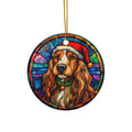 Dog Ceramic Disc Ornament           Item #125736