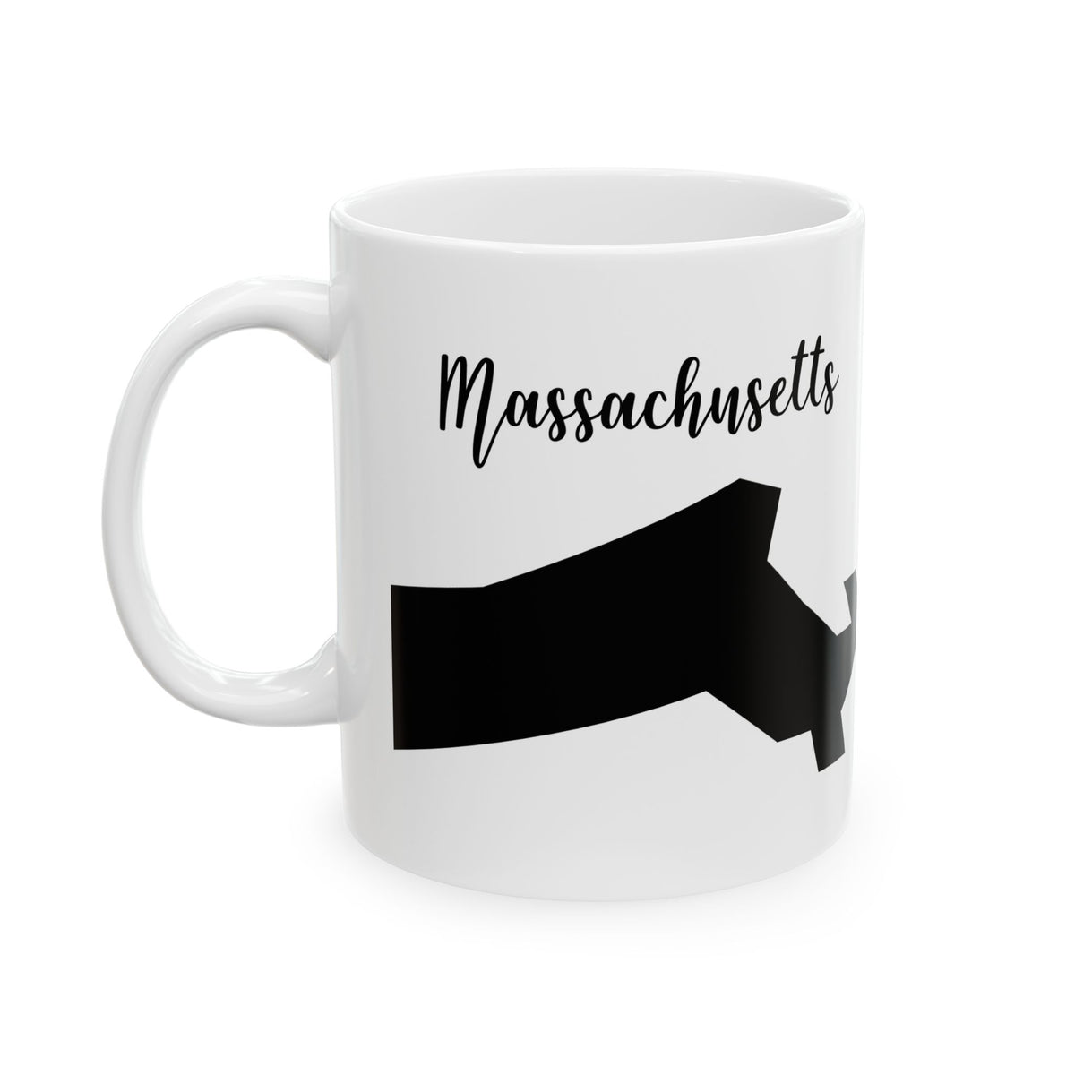 Massachusetts State Silhouette Ceramic Mug – 11oz    Item #589094