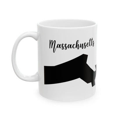 Massachusetts State Silhouette Ceramic Mug – 11oz    Item #589094