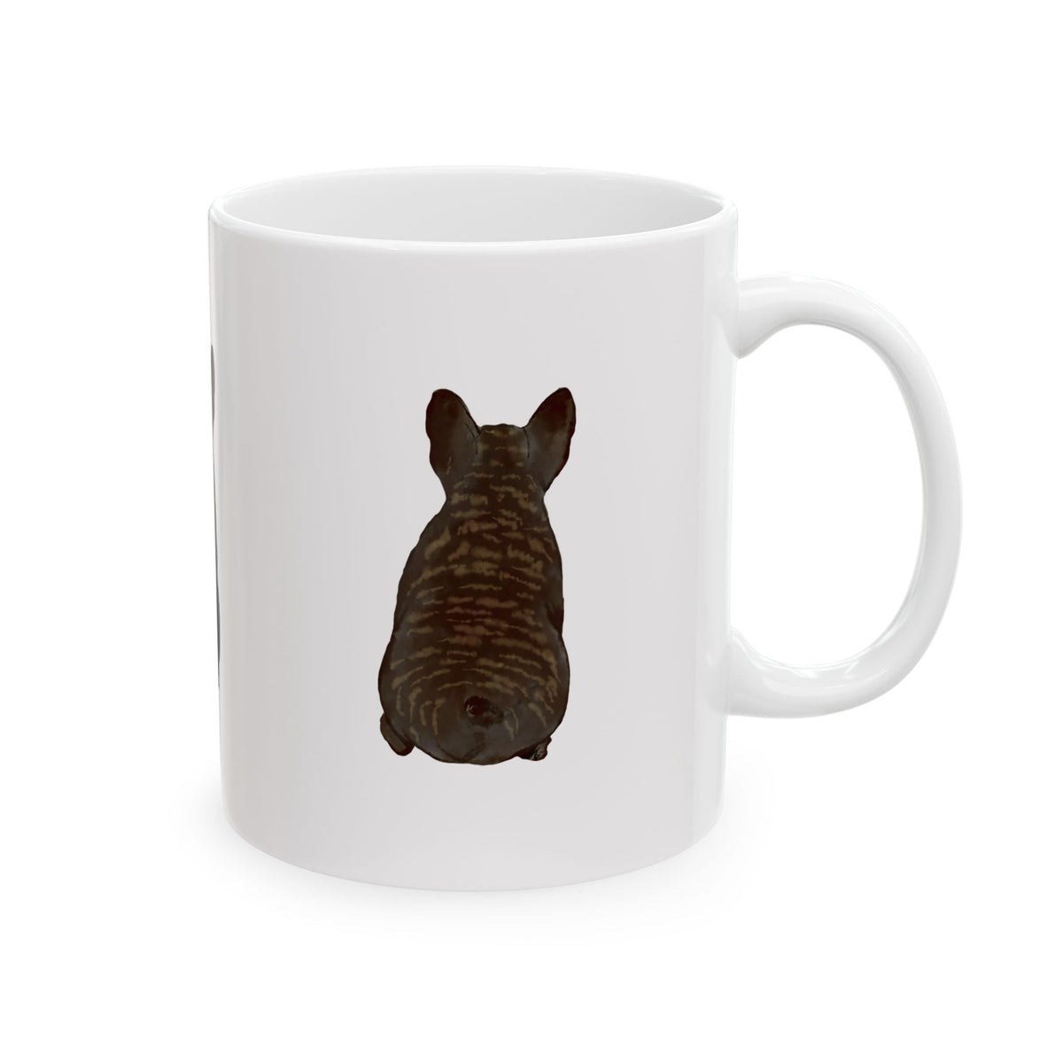 Dog Silhouette Mug – Back View Ceramic Coffee Cup 11oz    Item #30912