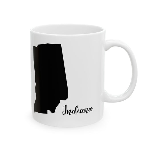 Indiana State Silhouette Ceramic Mug – 11oz    Item #689918