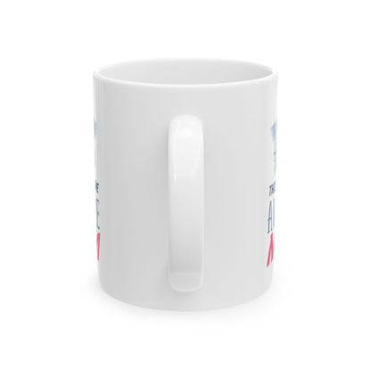 Awesome Mom Ceramic Mug – Floral Elephant "This Lady Is One Awesome Mom" 11oz   Item #646608