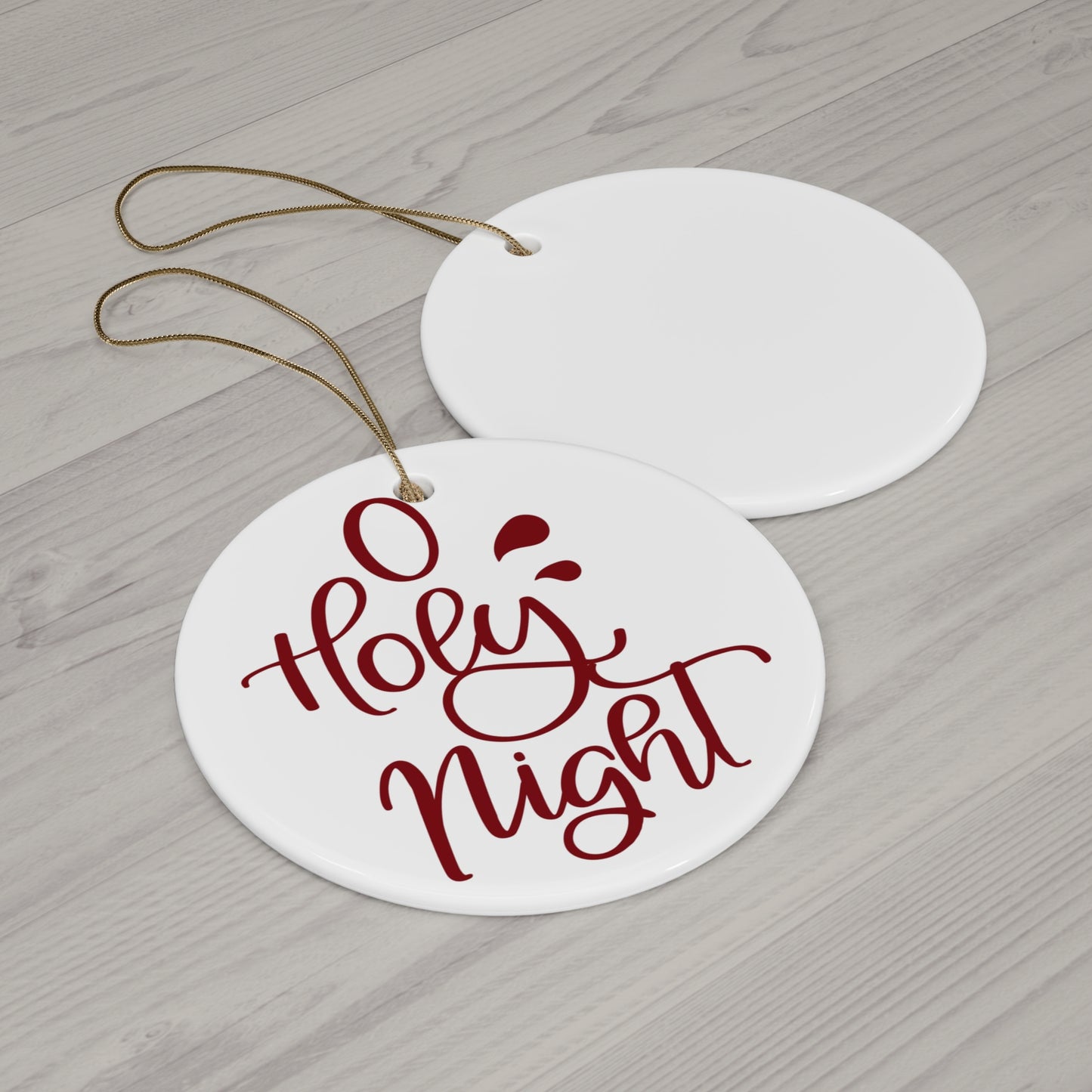 O Holy Night Ceramic Disc Ornament      Item #4953673