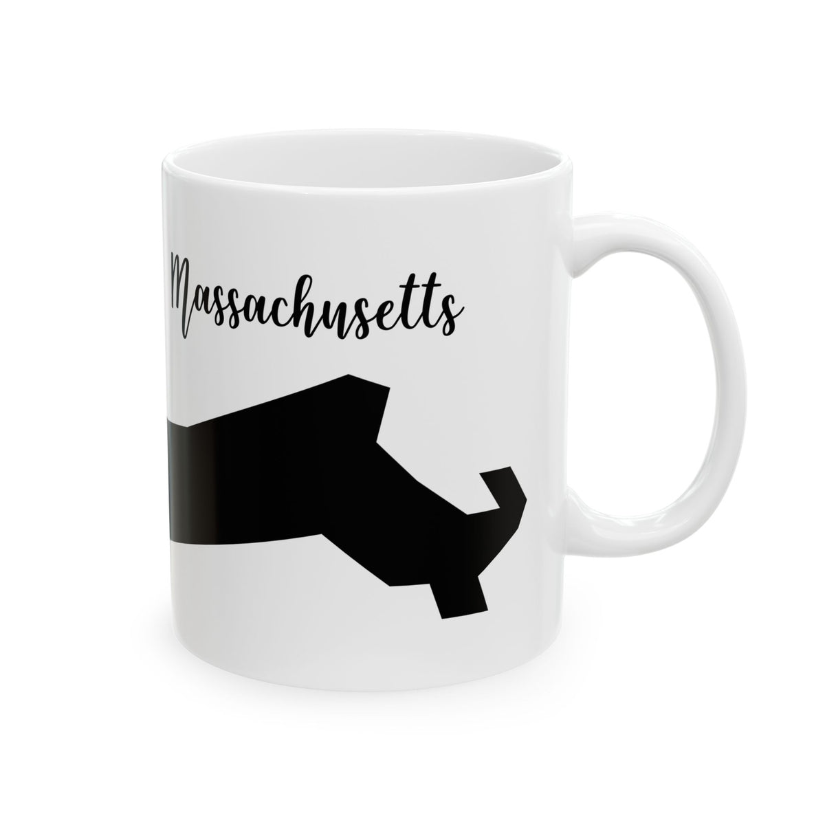 Massachusetts State Silhouette Ceramic Mug – 11oz    Item #589094