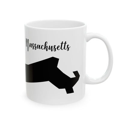 Massachusetts State Silhouette Ceramic Mug – 11oz    Item #589094