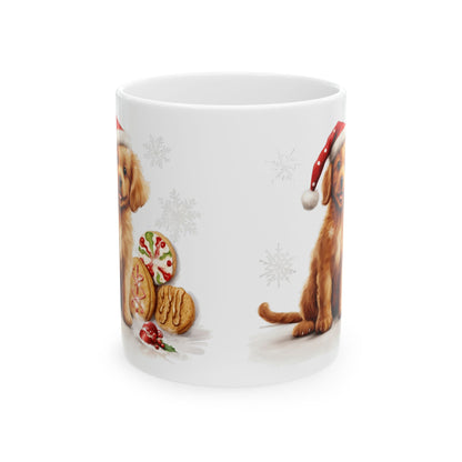 Christmas Dog with Gingerbread Cookies Christmas Mug 11oz   Item #162647