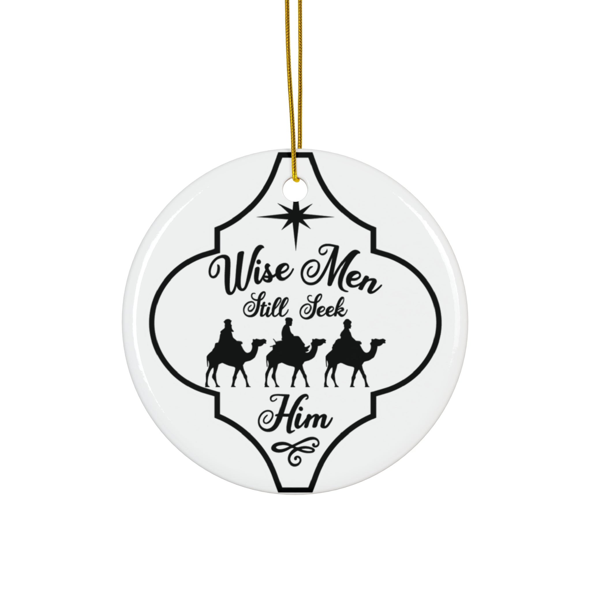 Nativity Ceramic Disc Ornament     Item #8566477