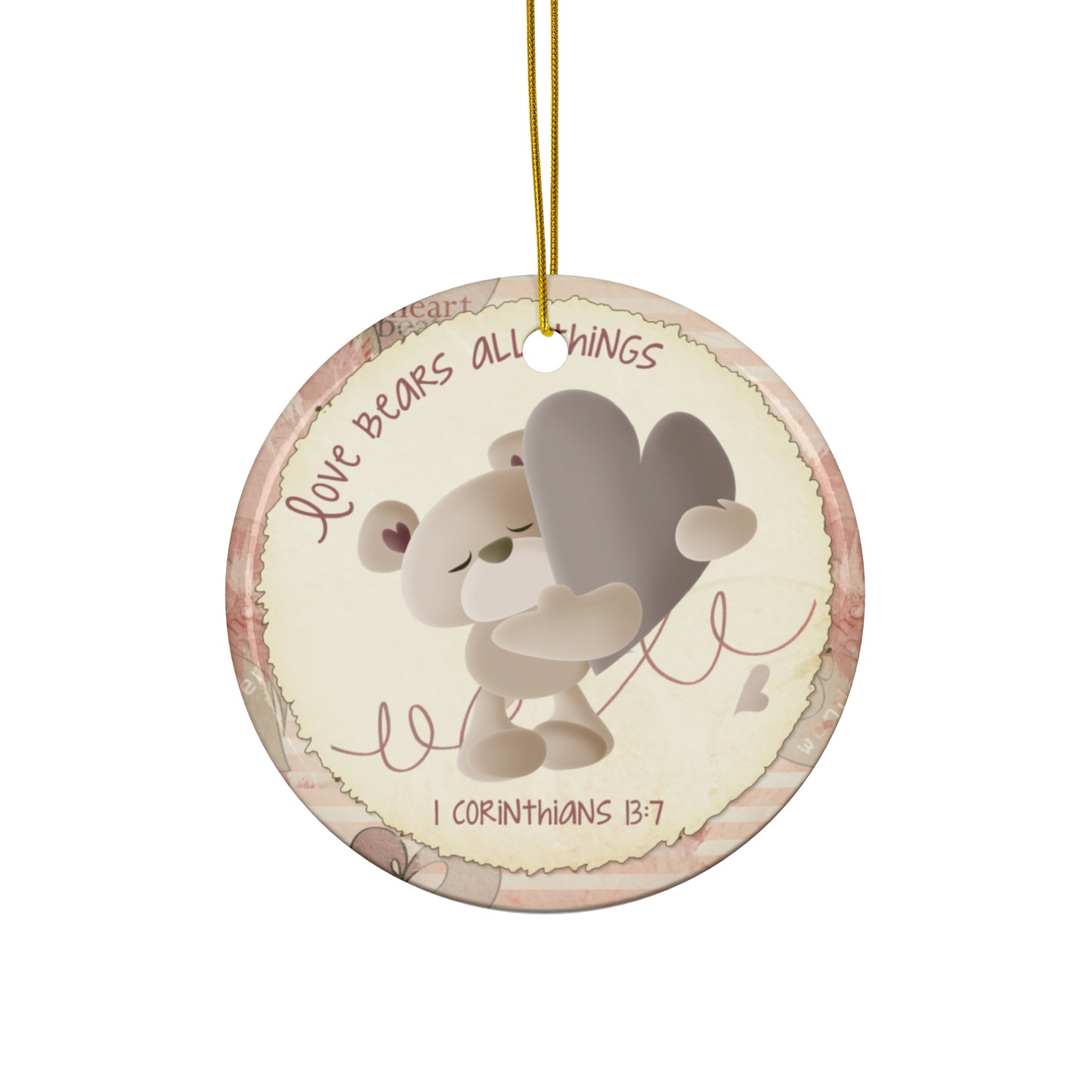 Bear Ceramic Disc Ornament         Item #8285586