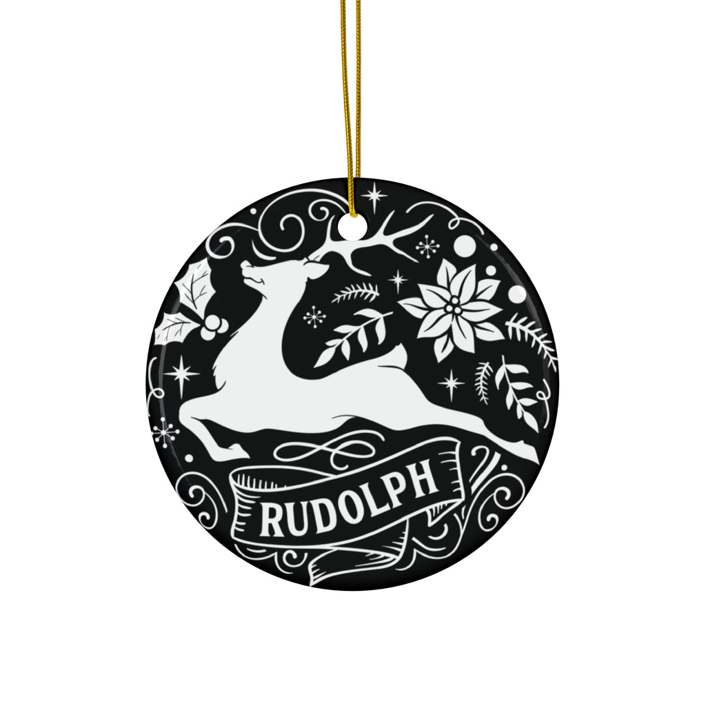 Rudolph Reindeer Ceramic Ornament     Item #5630679 - Buckshot's Bargain Barn