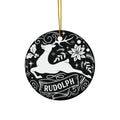 Rudolph Reindeer Ceramic Ornament     Item #5630679 - Buckshot's Bargain Barn