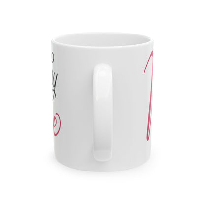 Always Be Pawsitive Ceramic Mug — Cute Cat Paw Coffee Cup 11oz   Item #804773