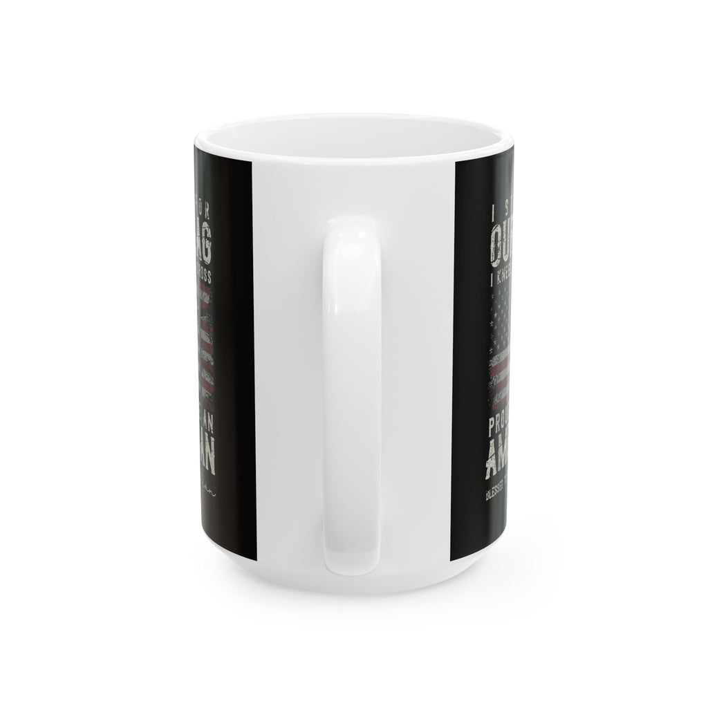 "I Stand For Our Flag" Patriotic American Flag Coffee Mug 15oz  Item #265192