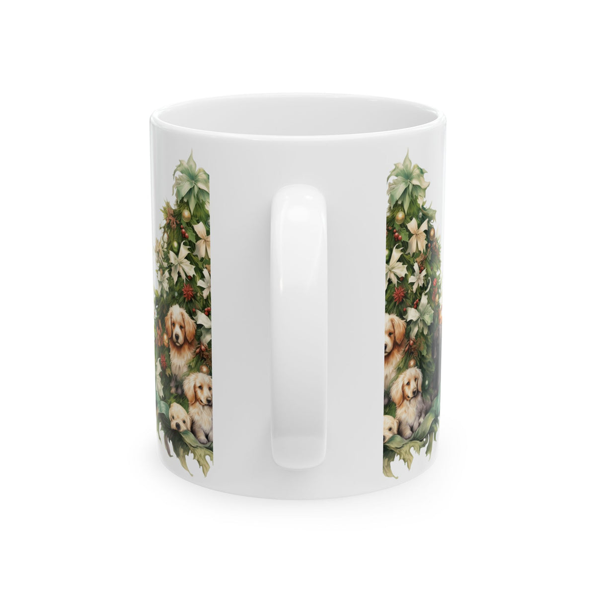 Holiday Puppy Tree Ceramic Mug 11oz  Item #168472