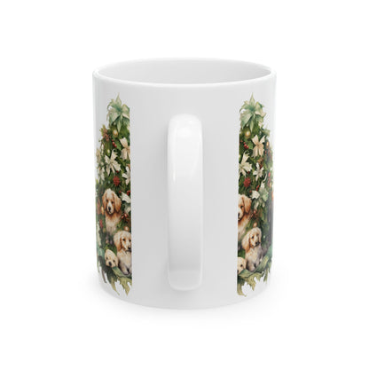 Holiday Puppy Tree Ceramic Mug 11oz  Item #168472