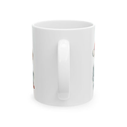 Christmas Puppy Mug — Festive Dog Holiday Ceramic Coffee Cup 11oz   Item #501473