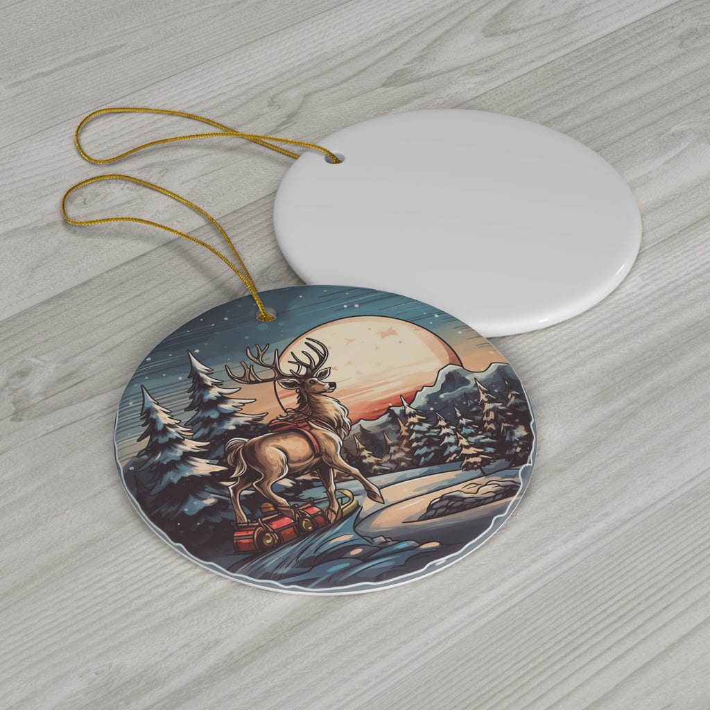 Deer Ceramic Ornament        Item #575813 - Buckshot's Bargain Barn