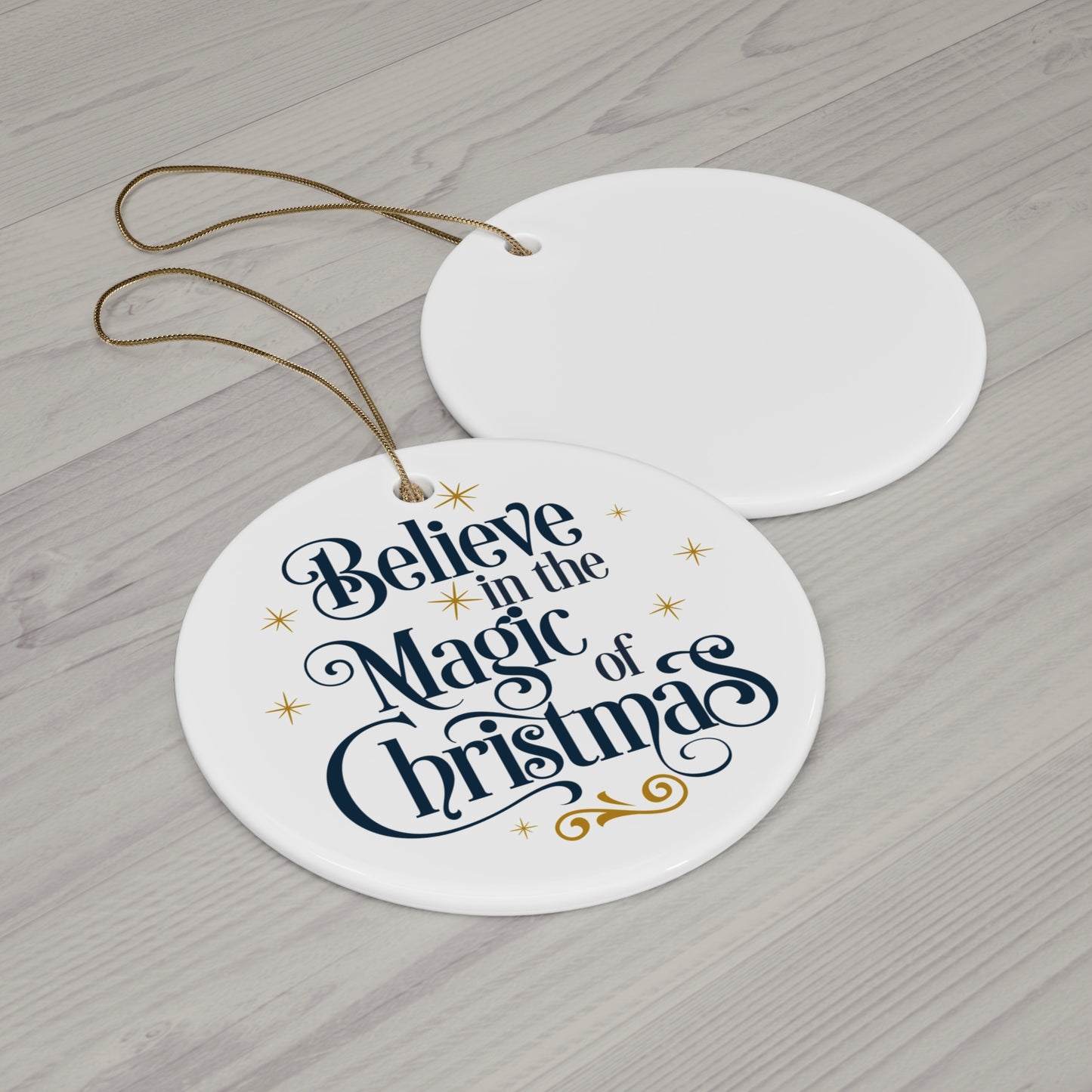 Believe In The Magic Ceramic Disc Ornament      Item #7157881