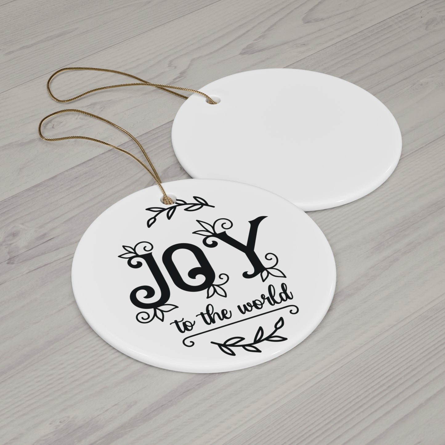 Joy To The World Ceramic Disc Ornament      Item #729498