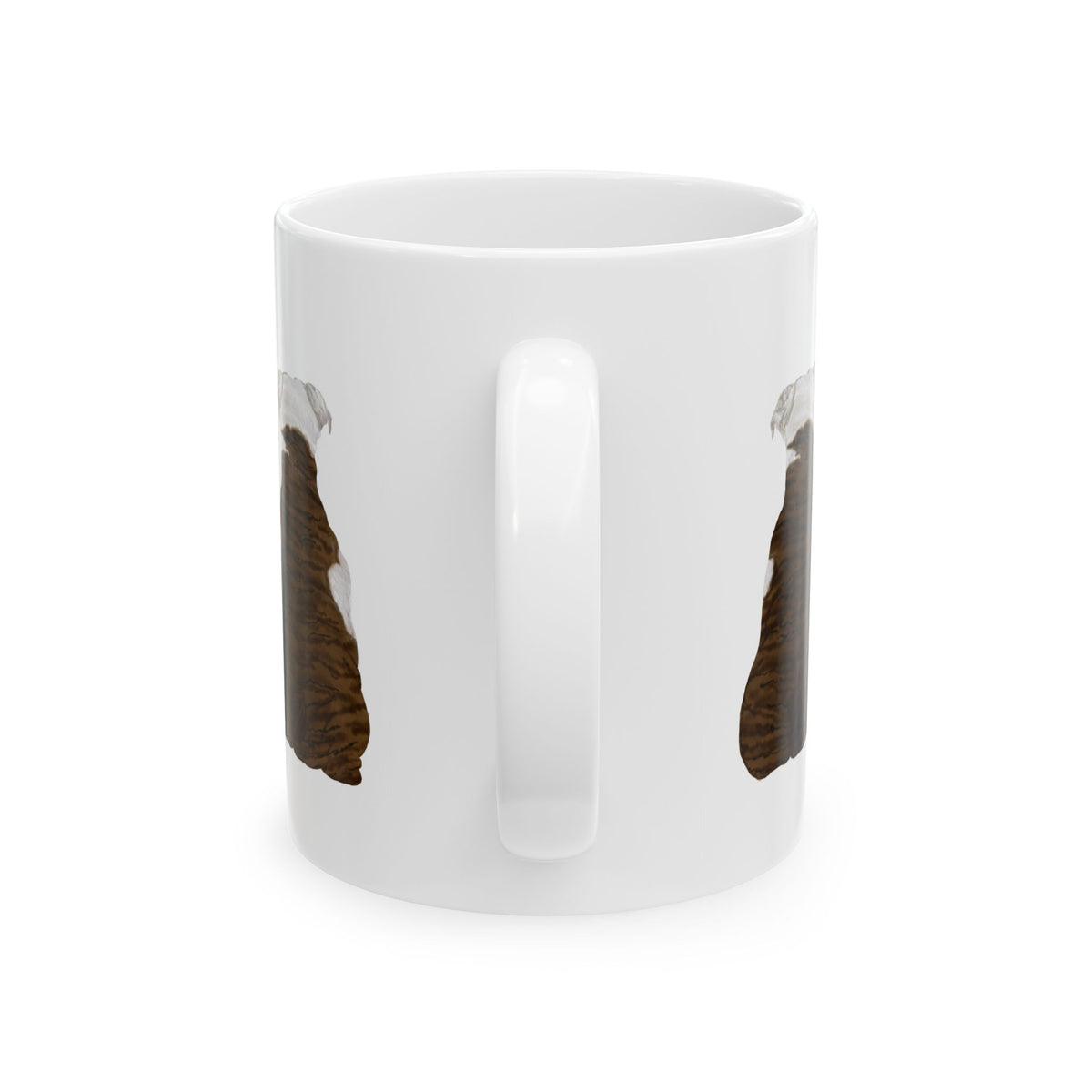 Dog Silhouette Mug – Back View Ceramic Coffee Cup 11oz    Item #148746