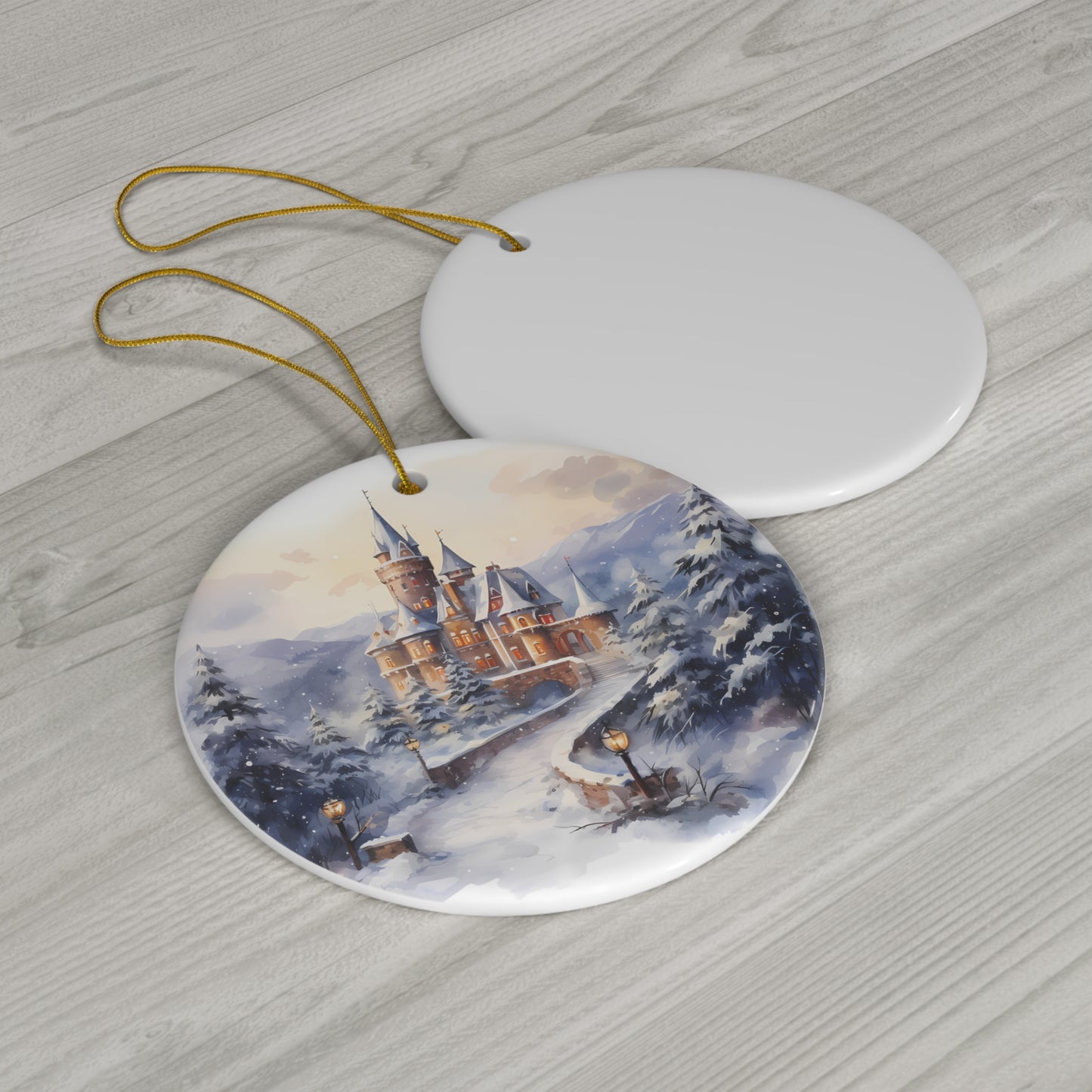 Ceramic Ornament - Christmas Scene       Item #9769488