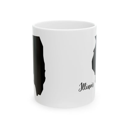 Illinois State Silhouette Ceramic Mug – 11oz    Item #549483