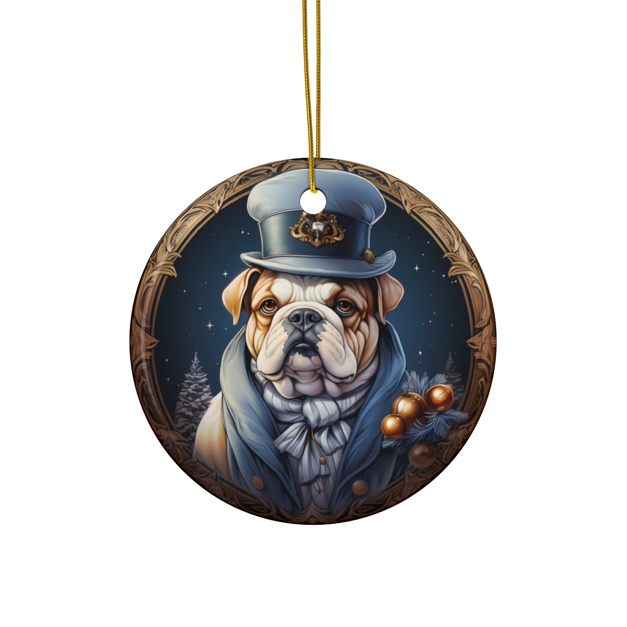 Dog Ceramic Disc Ornament           Item #9445881