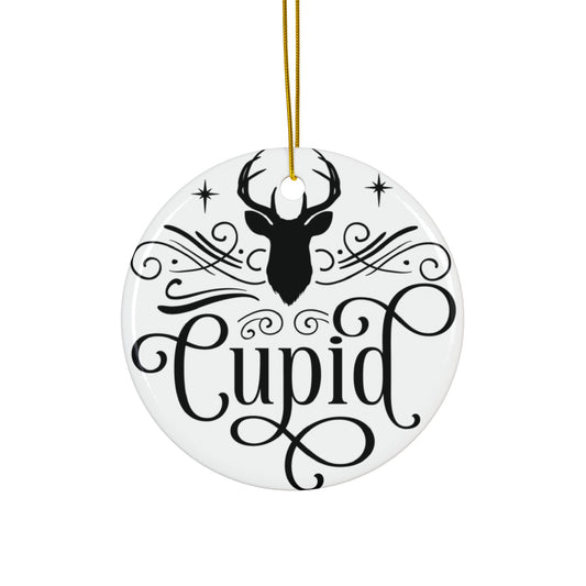 Cupid Reindeer Ceramic Ornament      Item #5139847