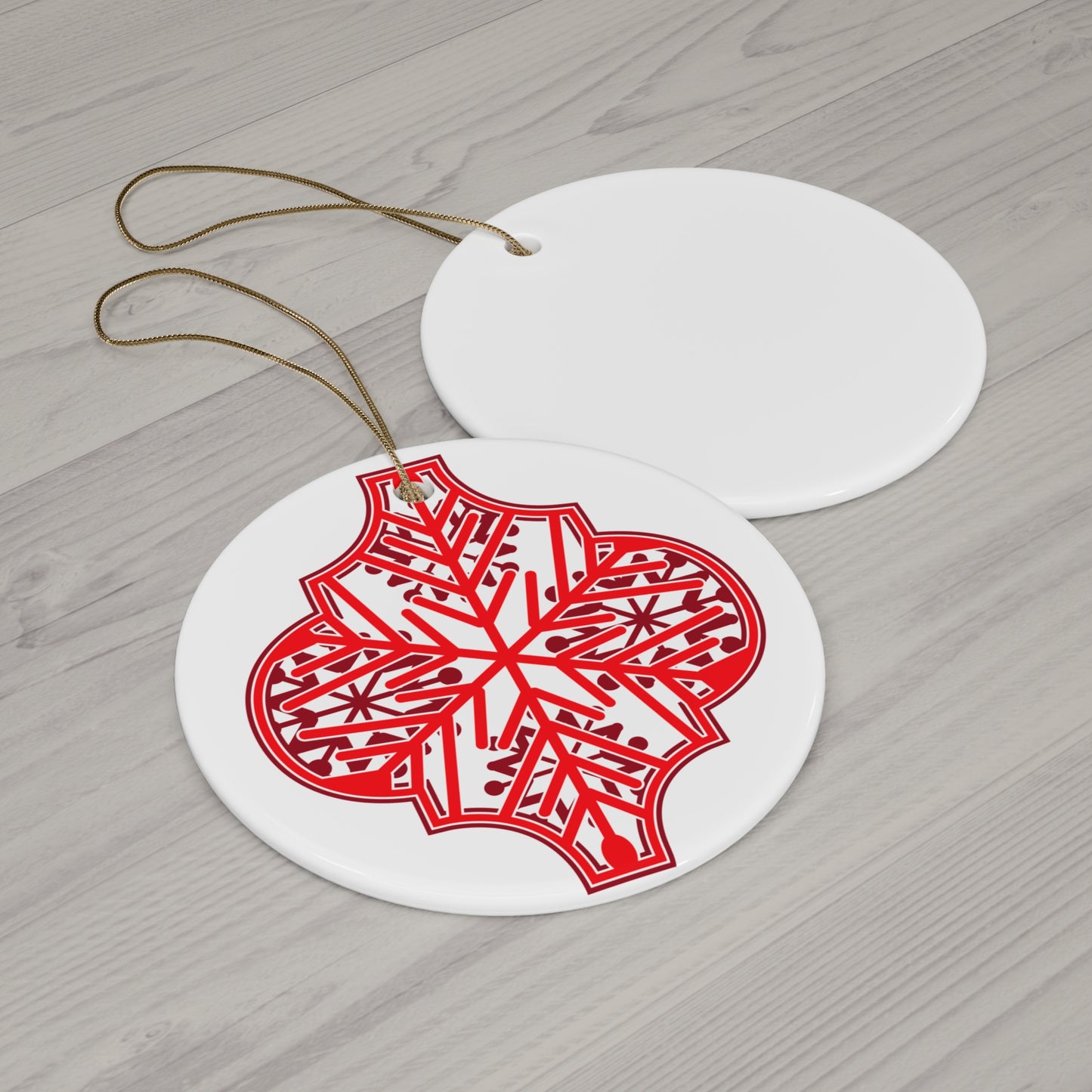 Arabesque Ceramic Disc Ornament      Item #8143102