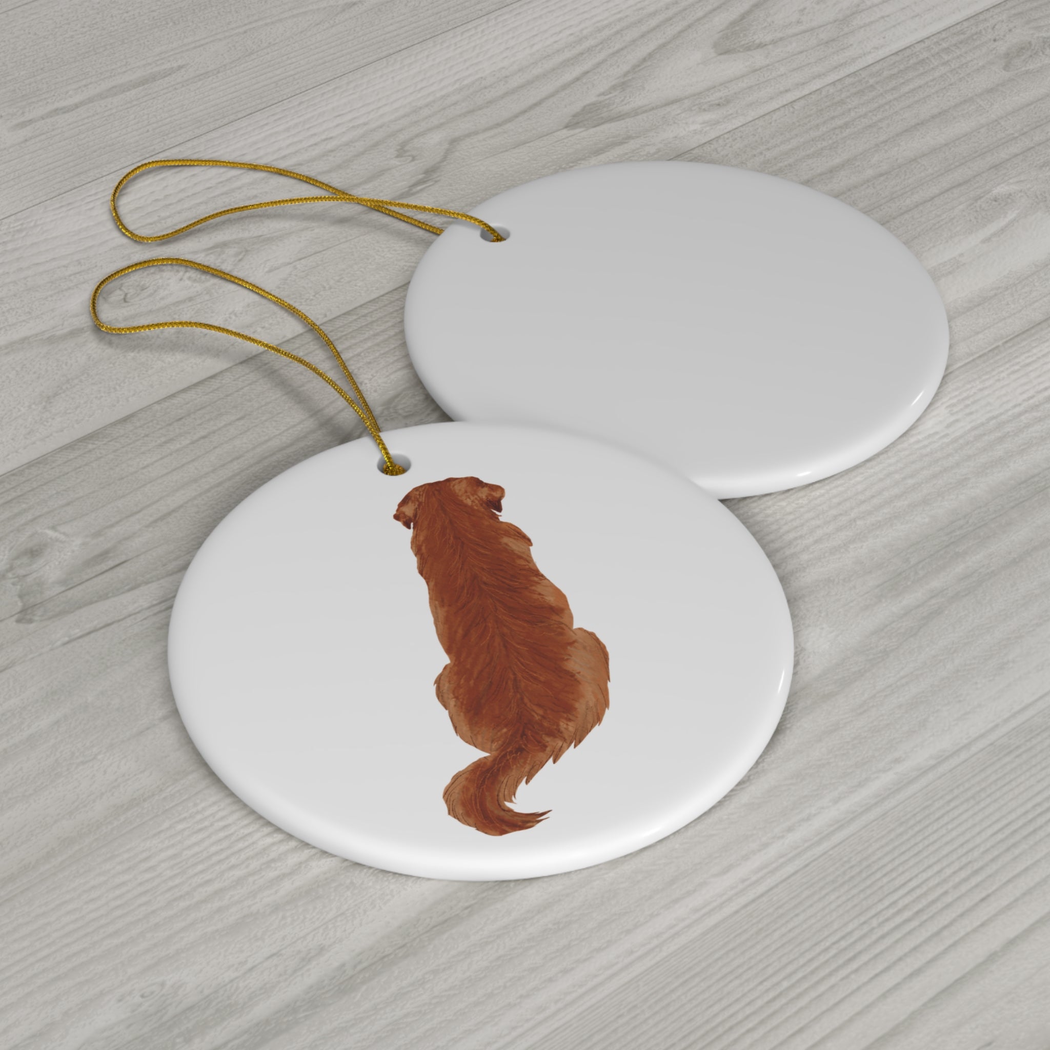 Dog Ceramic Disc Ornament           Item #4483309