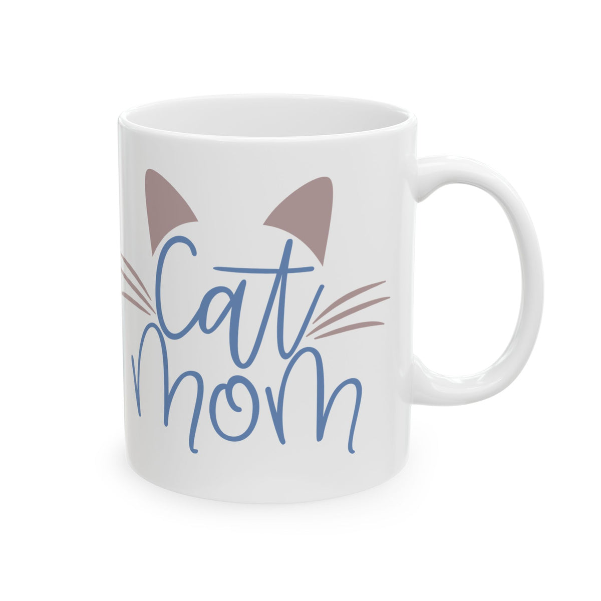 Coffee Lover Ceramic Mug – Cat Mom Design, 11oz    Item #166768