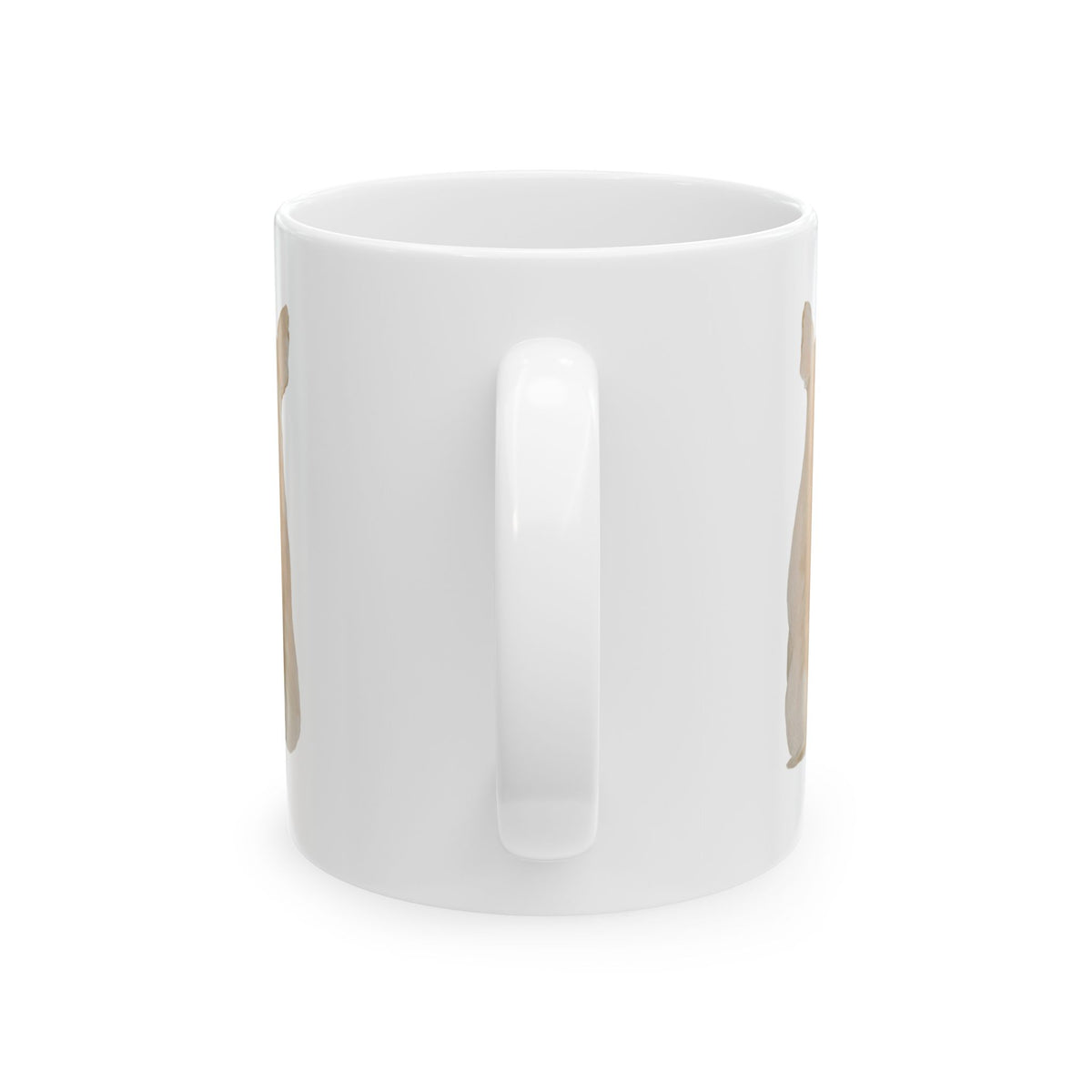 Dog Silhouette Mug – Back View Ceramic Coffee Cup 11oz    Item #405955